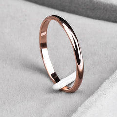 Superfine simple titanium steel tail ring