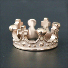 Titanium Steel Crown Ring Stainless Steel