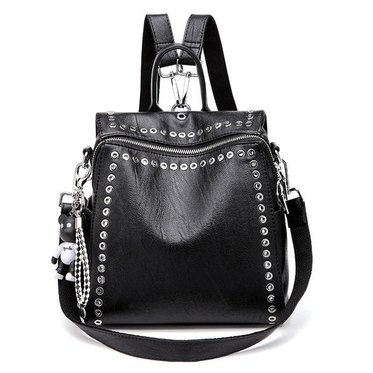 new female fashion bags handbag shoulder bag Korean personality rivet women's shoulder bag one generation