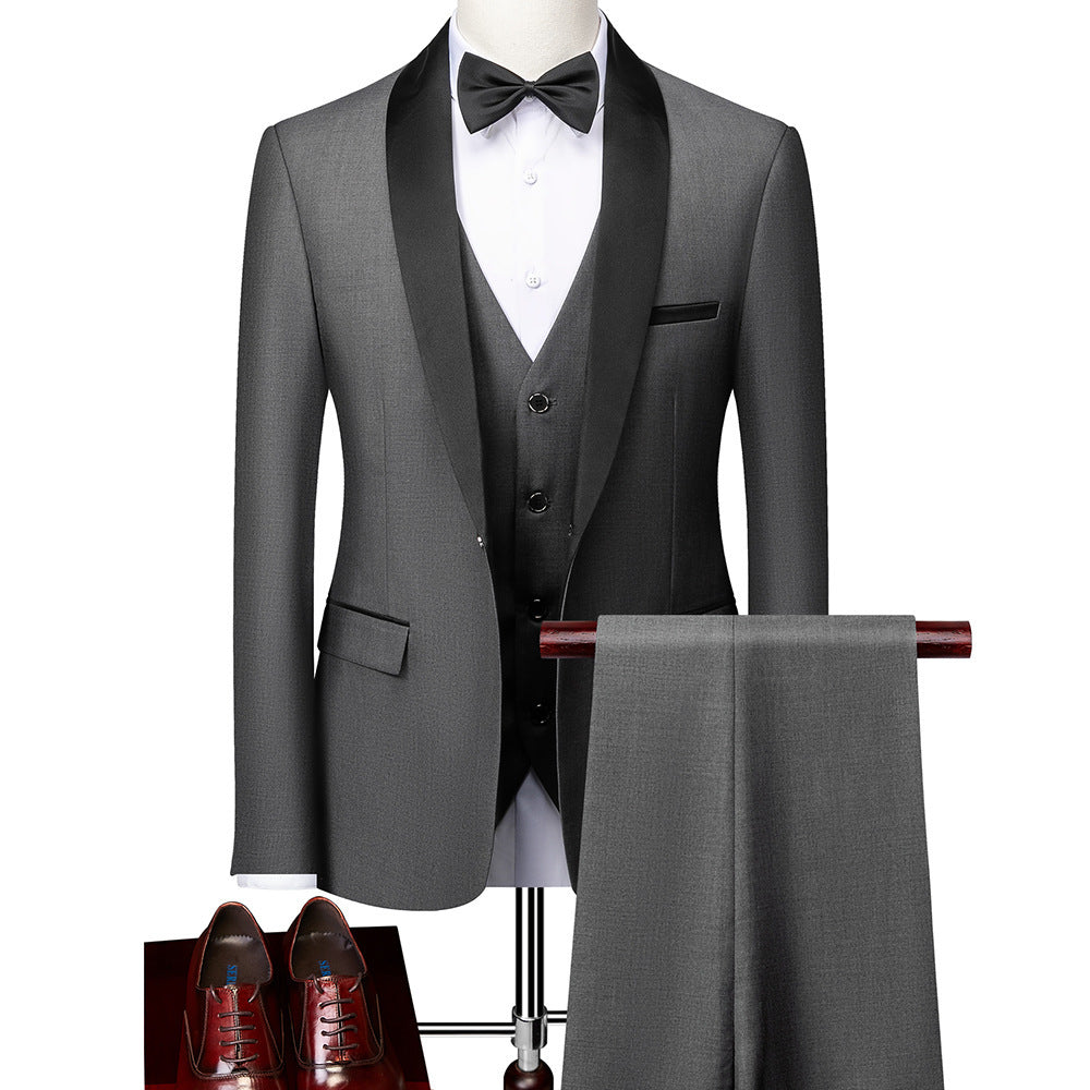 Business Casual Suits Men's Wedding Groom Dresses Pavilion Slim Fit