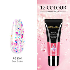 Nail Art Glitter Powder Extension Glue Painless And Quick Extension Glitter Crystal Extension Glue