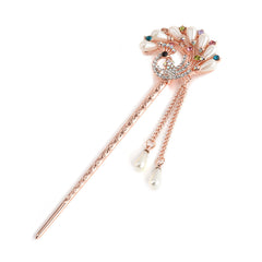 Vintage flower tassel hairpin