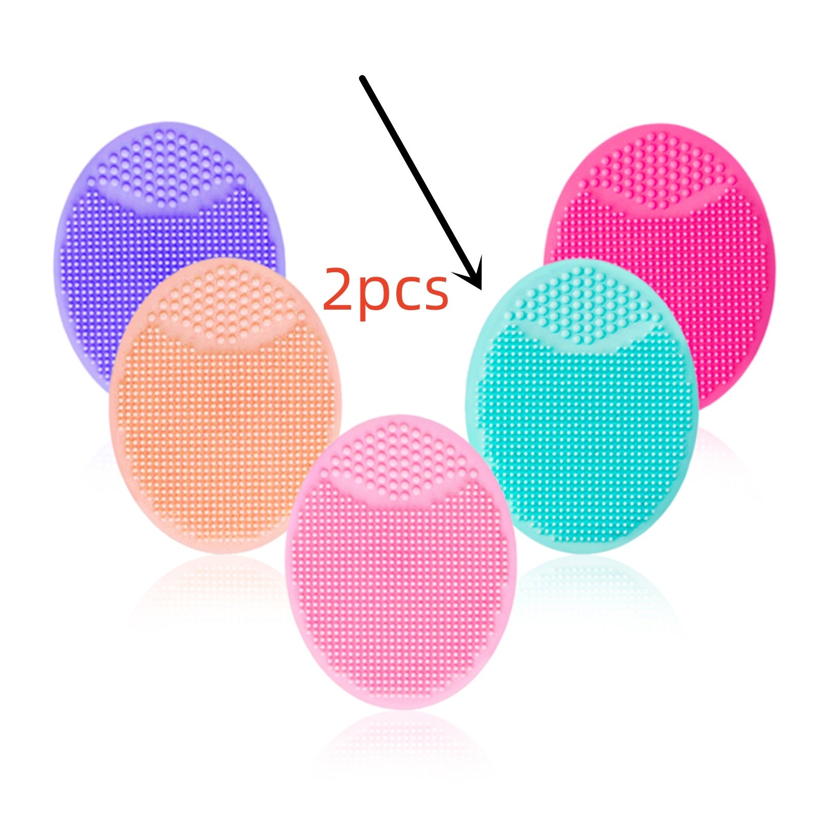 Silicone Oval Facial Brush Cleansing Tool