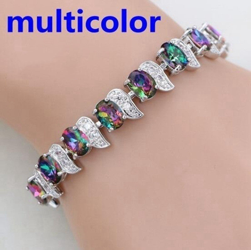 Meniscus Color Jewelry Zircon Seven Color Bracelet