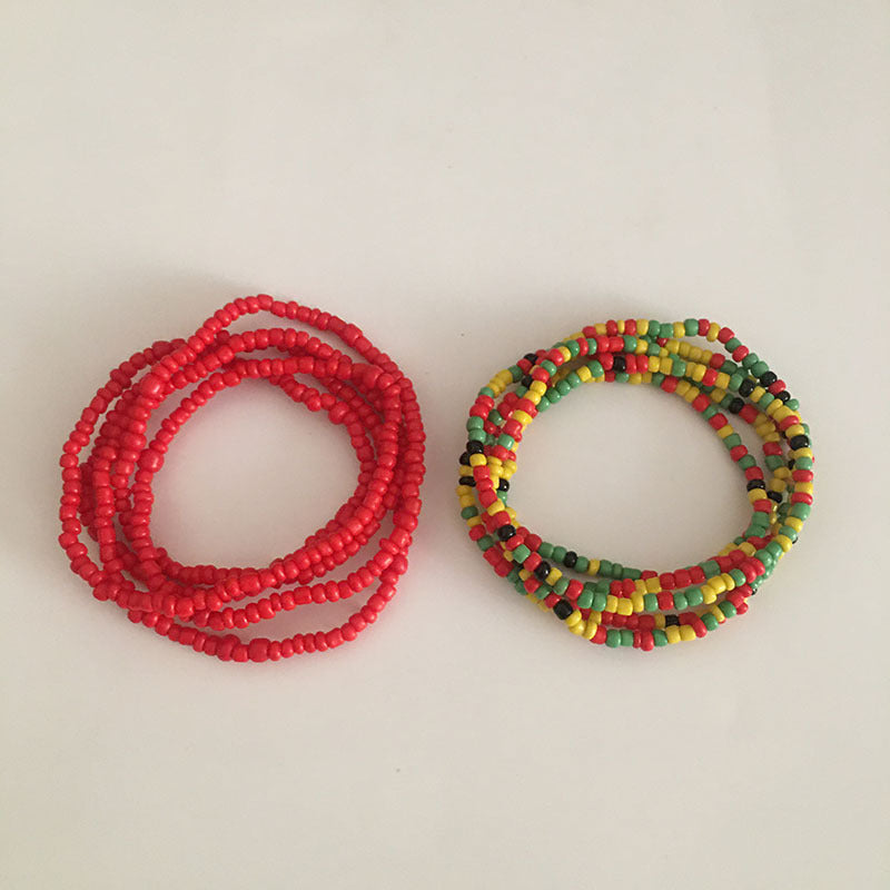 Multi-layer Handmade Color Bead Beach Chain