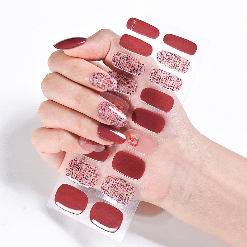 Women's Fashion Simple Wear Nail Patch Gel