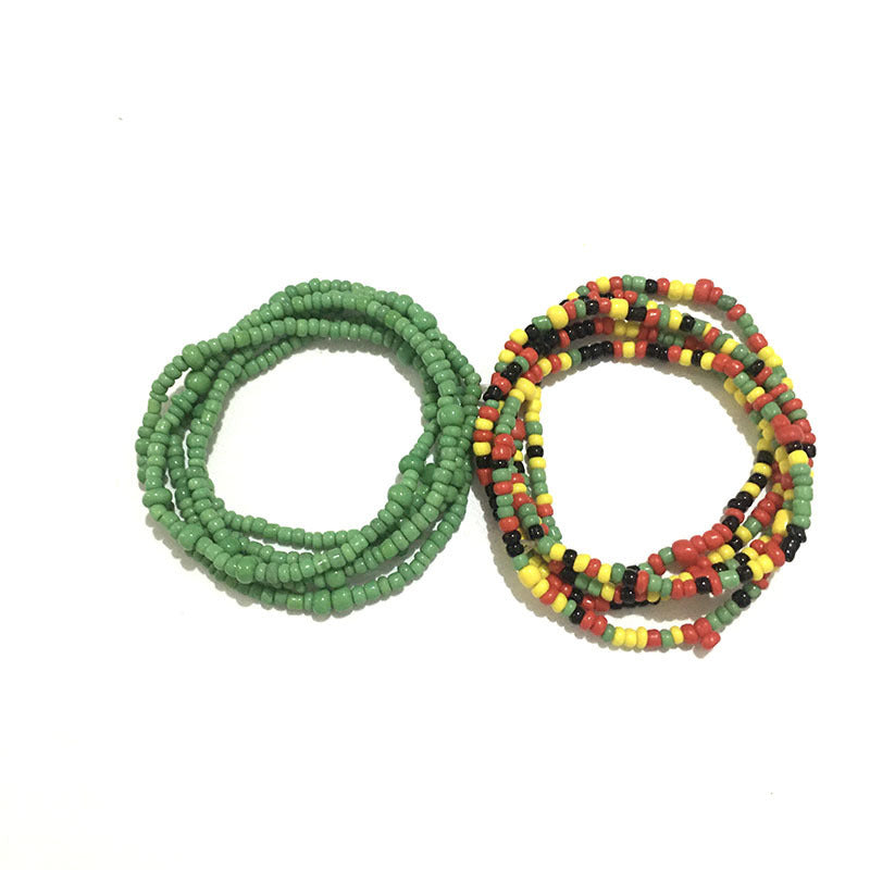 Multi-layer Handmade Color Bead Beach Chain