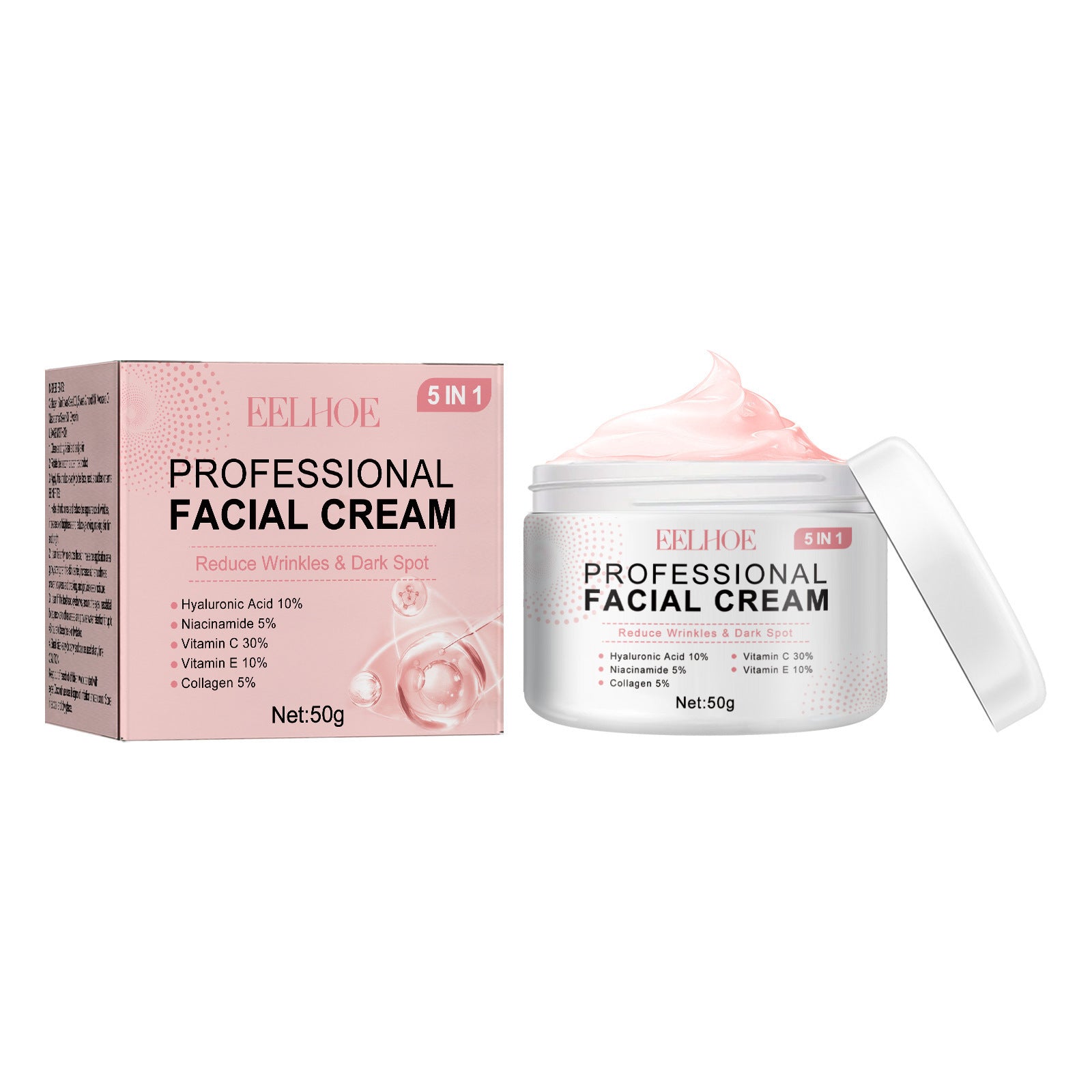 5-in-1 Facial Care Cream with ingredients