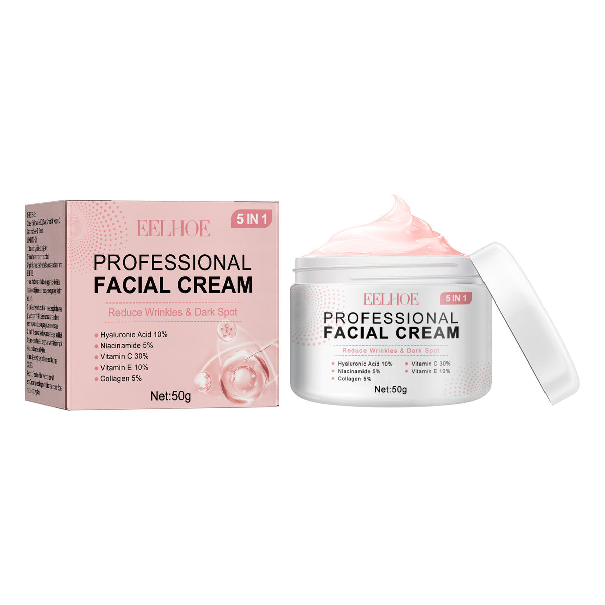 5-in-1 Facial Care Cream with ingredients