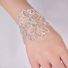 Ladies rhinestone arm chain bracelet