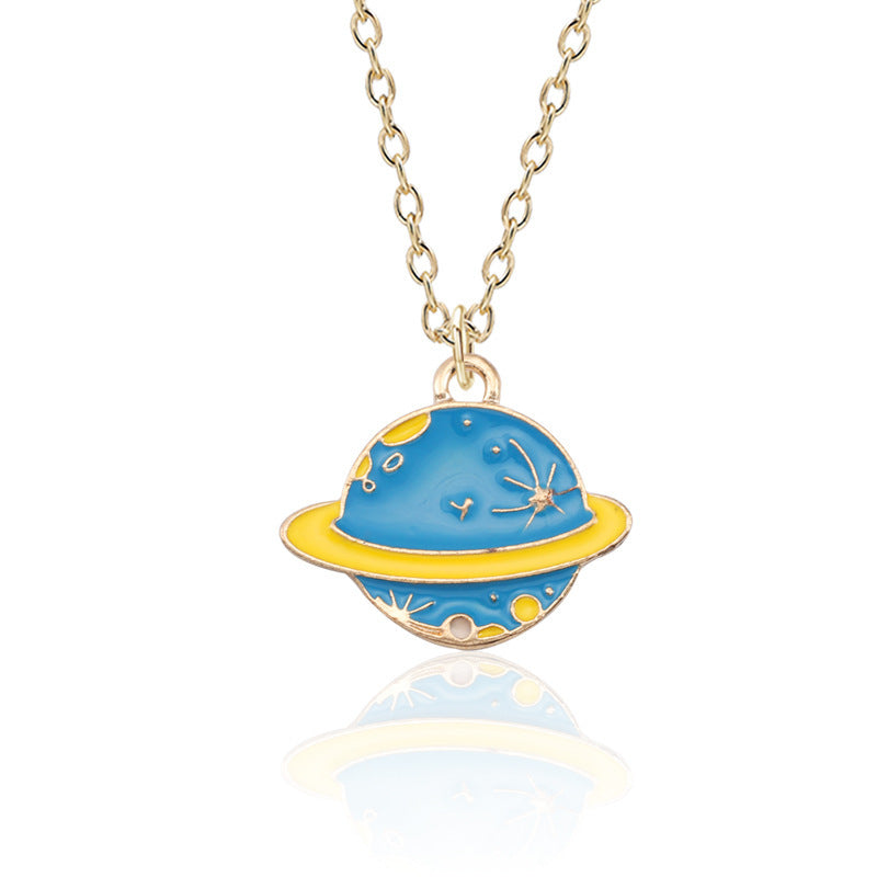 Spaced-Out Cartoon Necklace