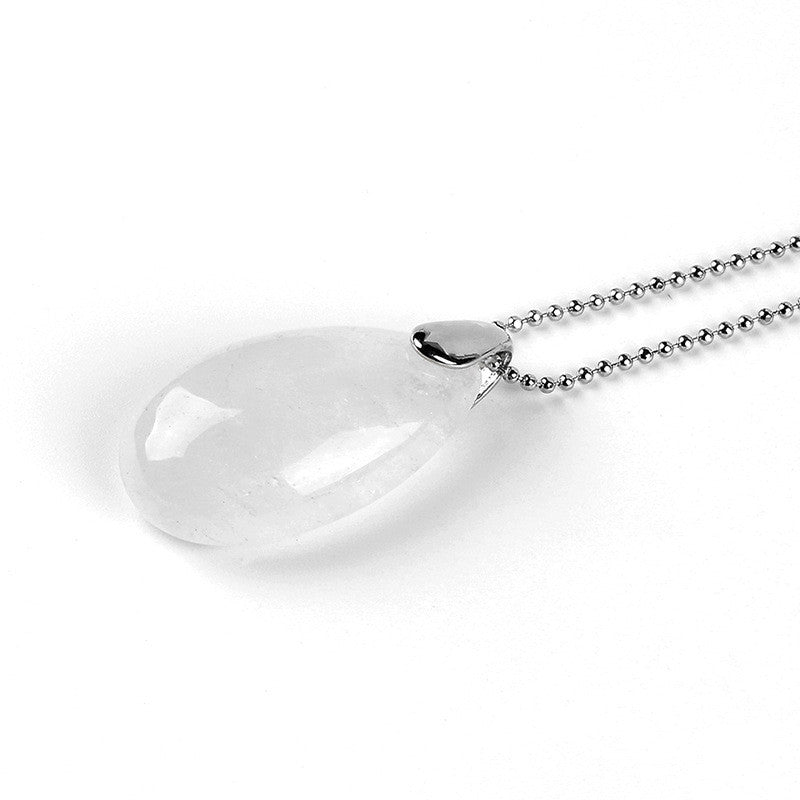 Crystal drop pendant necklace