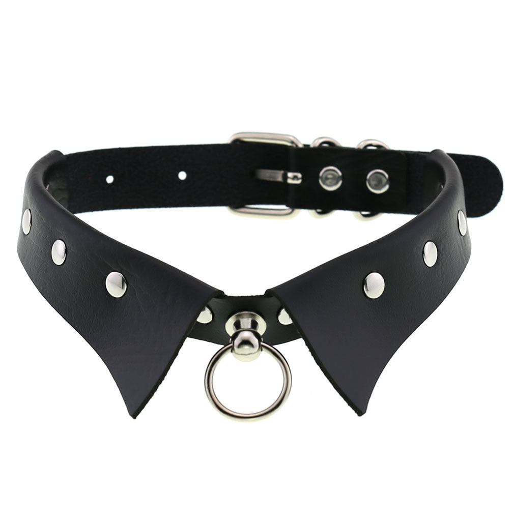 Personalized Punk Leather Collar Necklace Simple And Fashionable