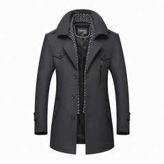 Men's woolen coat middle-aged men's woolen coat