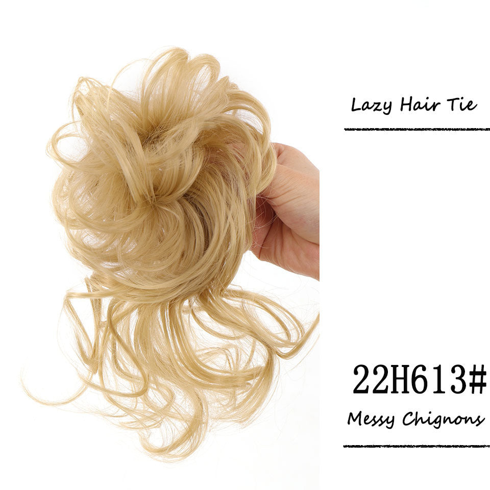 Women's Hair Band Long Beard Curly Hair Natural & Fluffy Lazy Updo Hair Chemical Fiber