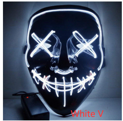 Halloween Horror Glowing Mask V Shape