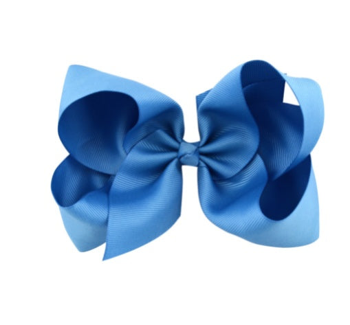 6 Inch Bow Hairpin for Children - 30 Colors, European Style