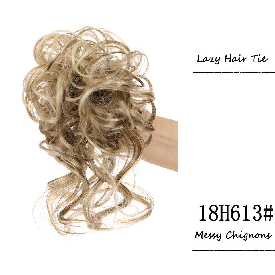 Women's Hair Band Long Beard Curly Hair Natural & Fluffy Lazy Updo Hair Chemical Fiber