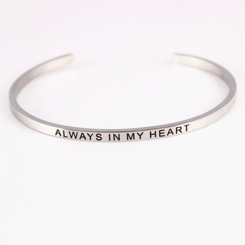 Engraving stainless steel bracelet