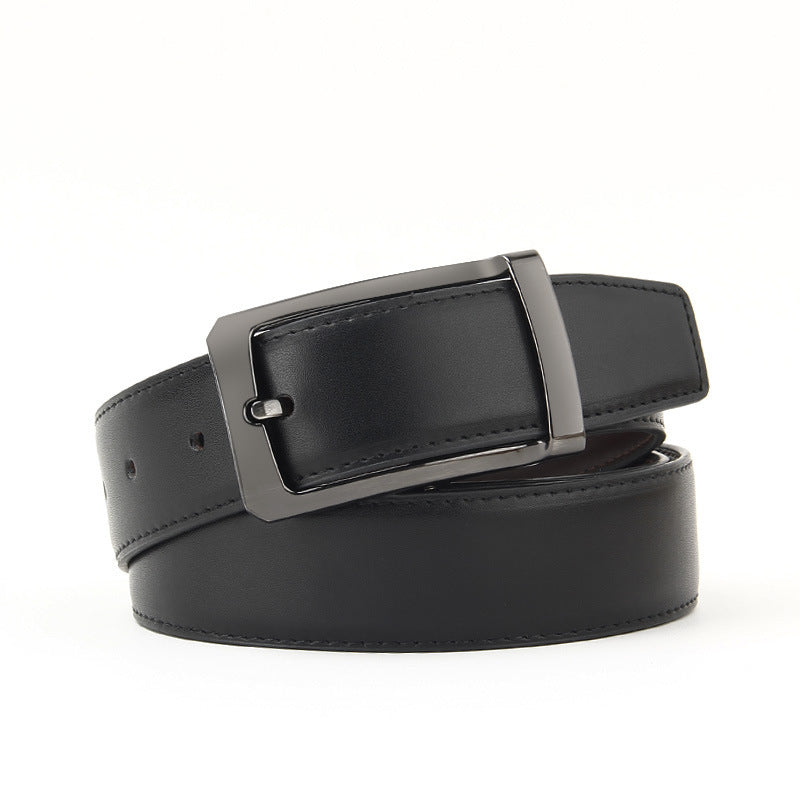 Microfiber Pin Buckle Belt Men's All-match Casual Cowhide Belt