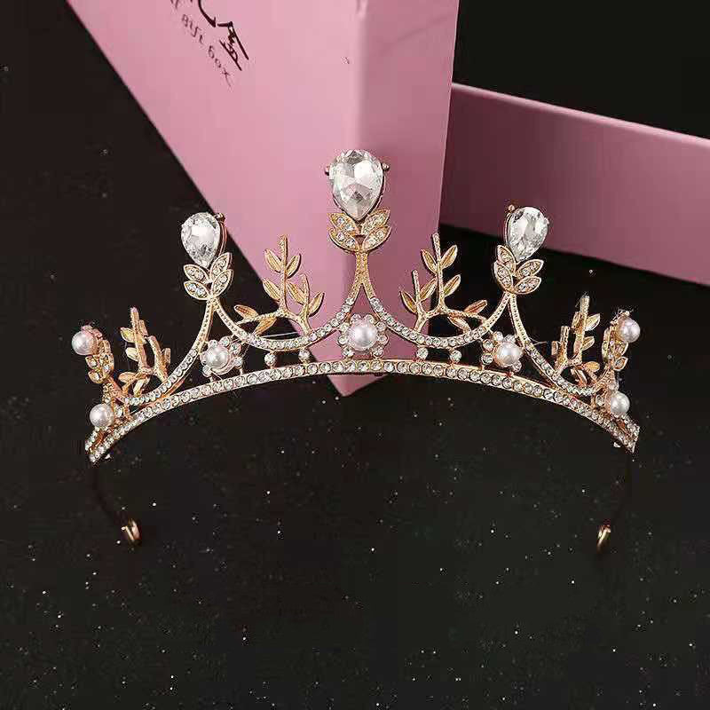 Girls' Crown Crystal Big Hair Band