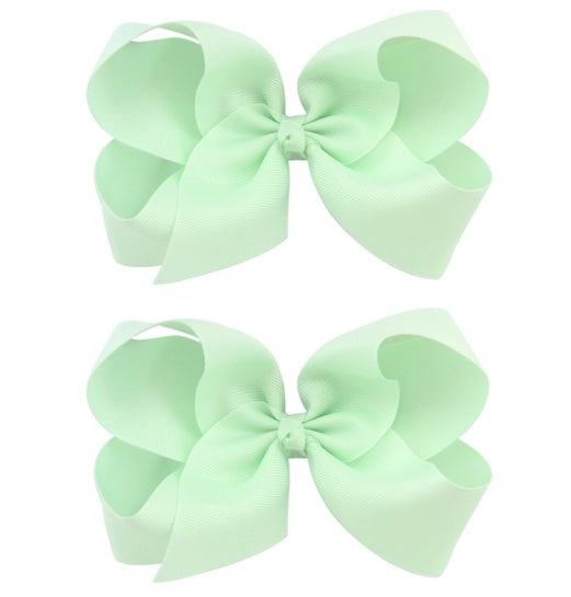 6 Inch Bow Hairpin for Children - 30 Colors, European Style