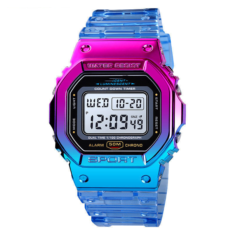 Transparent Belt Sports Watch Female