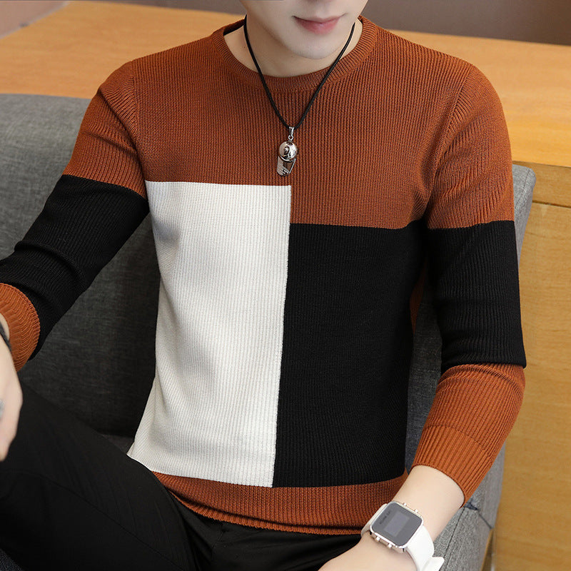 Colorblock knitted sweater