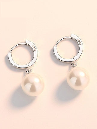 Pearl Earrings Temperament Simple And Light Luxury Female Ear Rings