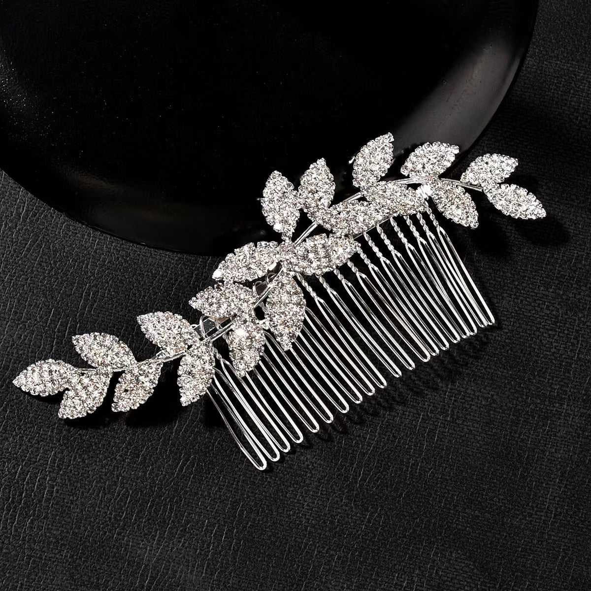 Vintage Minimalist Bride's Hair Comb Wavy