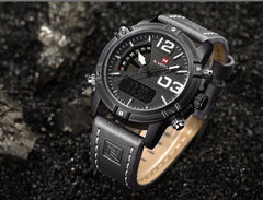 Double movement waterproof electronic watch