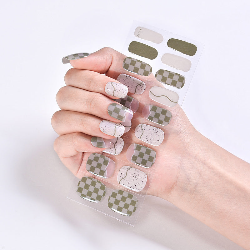 Women's Fashion Simple Wear Nail Patch Gel