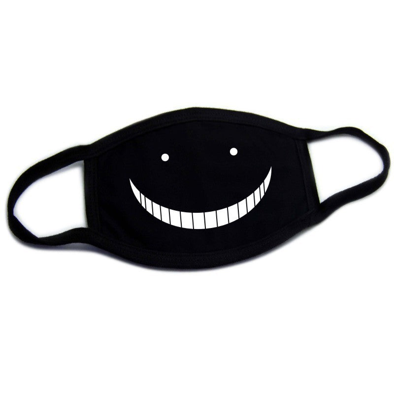 Funny Expressions Creative Teeth Warmth Cotton Dustproof Mask