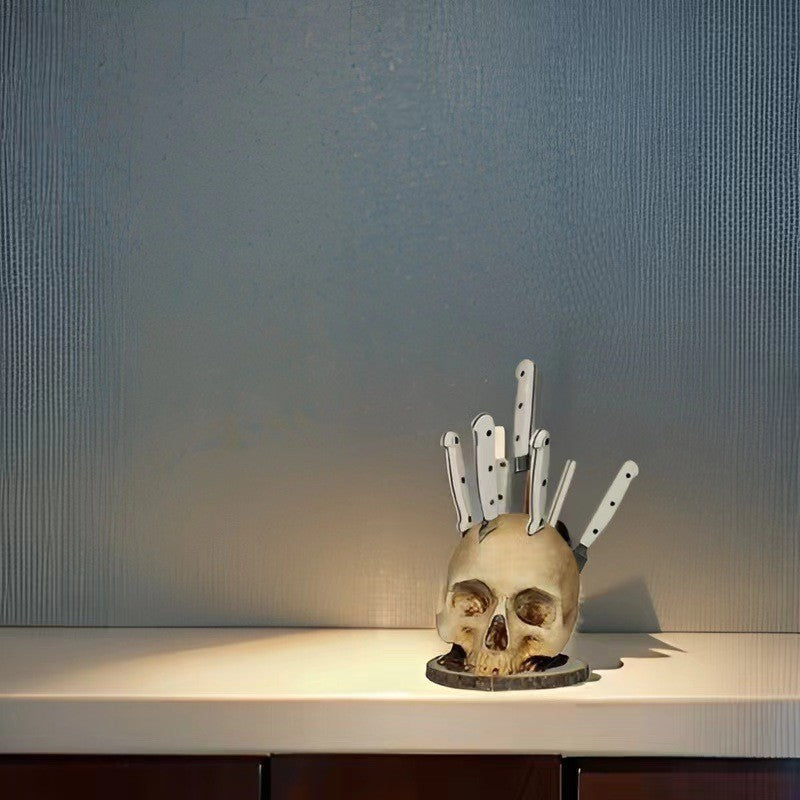 Halloween Creative Skull Knife Holder