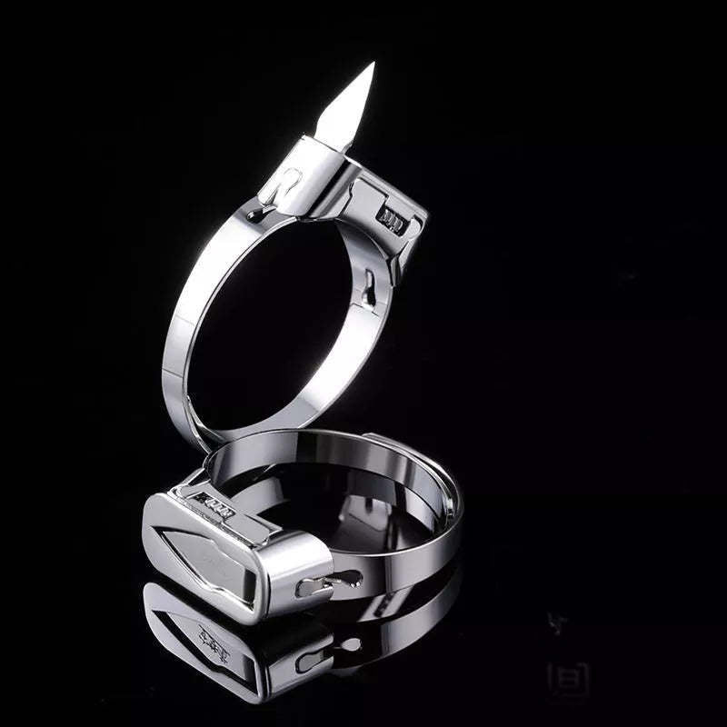 Anti-wolf National Version Stainless Steel Personal Protection Ring