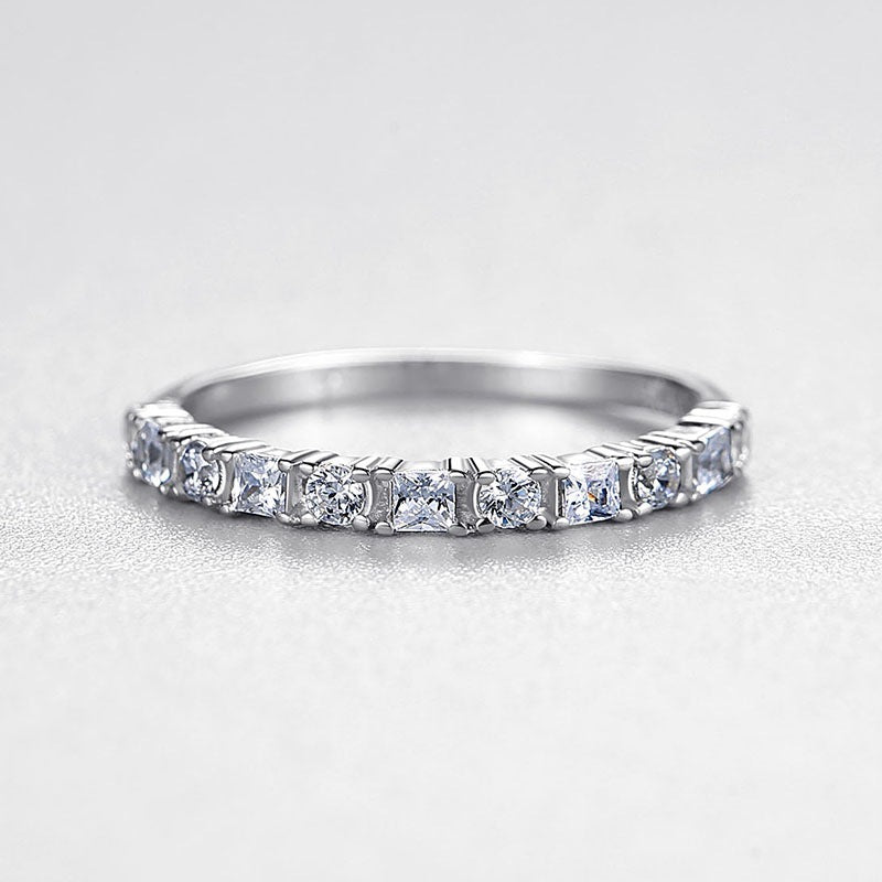 Simple Diamond-studded Index Finger Ring Ins Niche Design Can Be Stacked