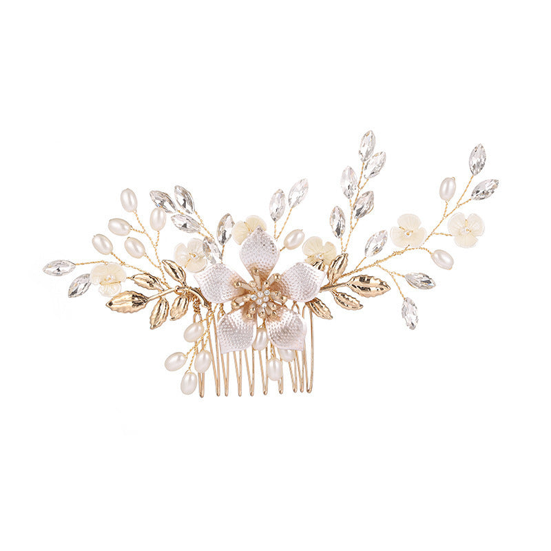 Vintage Minimalist Bride's Hair Comb Wavy