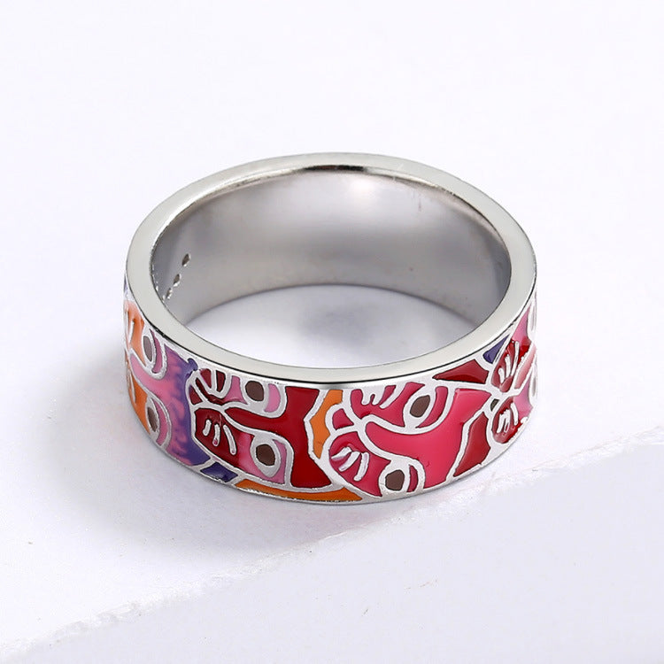 Fashion Personality New Enamel Ring Ladies