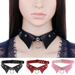 Personalized Punk Leather Collar Necklace Simple And Fashionable