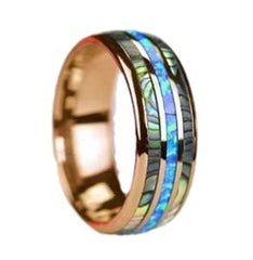 Titanium Steel Shell Rose Gold Stainless Steel Ring