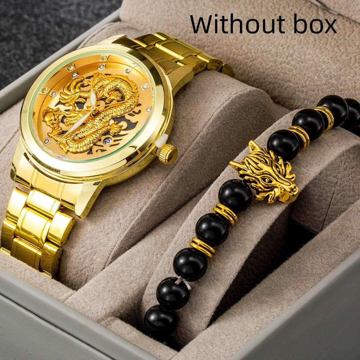 Men's Ultra-thin Stall Watch Bracelet Set