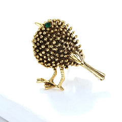 European and American fashion retro bird brooch