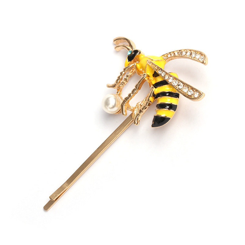 Fashion Personality Micro-inlaid Zircon Fruit Bee Hairpin