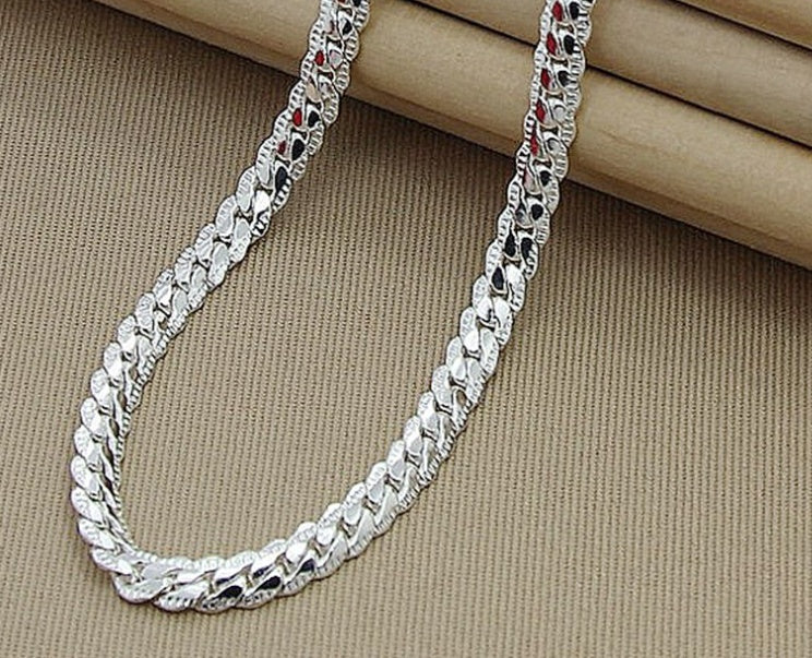 Personalized Silver-plated Snake Bone With Jewelry Thick Clavicle Chain