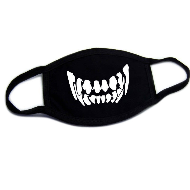 Funny Expressions Creative Teeth Warmth Cotton Dustproof Mask