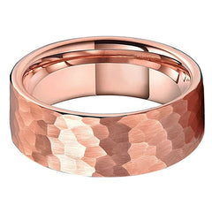 Tungsten Steel Ring Matte Rose Gold Fashion Men