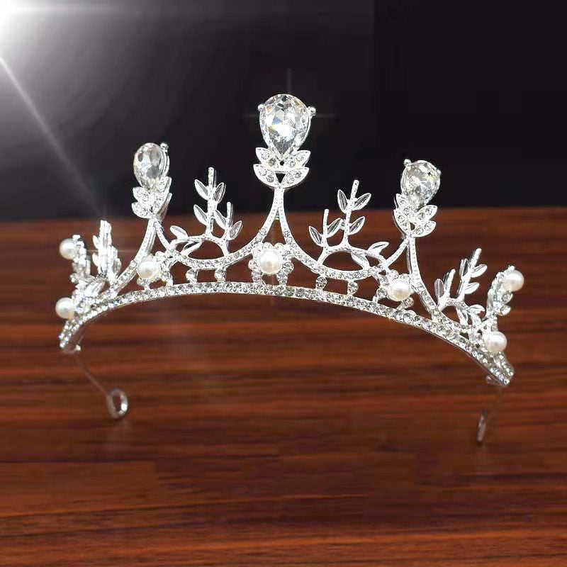 Girls' Crown Crystal Big Hair Band