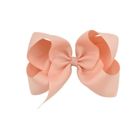 6 Inch Bow Hairpin for Children - 30 Colors, European Style