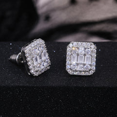 Hot Selling All-match Square Zircon Women's Earrings