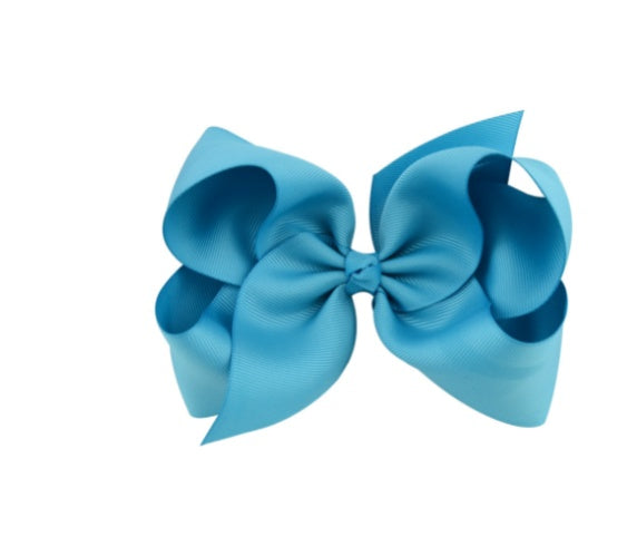 6 Inch Bow Hairpin for Children - 30 Colors, European Style